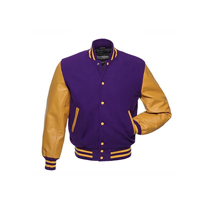 Buy C137-XL Purple Wool Gold Leather 