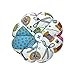 eZAKKA Pin Cushion, Pin Cushions for Sewing Pin Holder Needle Cushion Band Wearable Pincushion (Sewing Necessities Pattern Green)