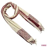 Vintage Stole Hand Woven Woolen Shawl Winter Wear Neck Wrap Scarf Women's Stole Designer Warm Scarves Cloth