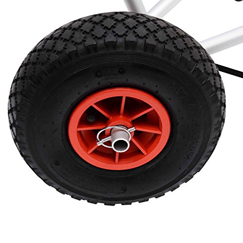 GHP Folding Paddle Board Wheels Kayak Boat Canoe Dolly Cart Carrier