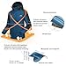 Waterproof Jacket Mens Raincoats Outdoor Hiking Windproof Travel Rain Jackets Dark Blue