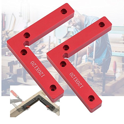 90 Degree Positioning Squares 4.7" x 4.7" Right Angle Clamps Woodworking Carpenter Tool Corner clamping Square Aluminium Alloy Pack of 2 - Thumbnail 6