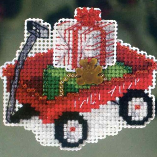 Red Wagon - Beaded Cross Stitch Kit MH183306