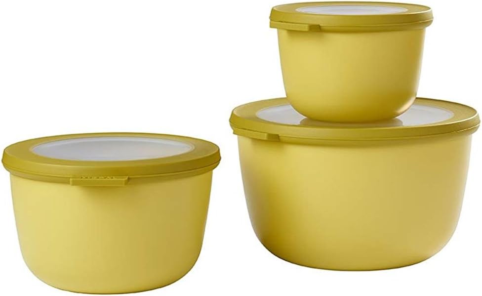 Mepal Cirqula Set 3 DLG (500 + 1000 + 2000) 3, Plastic Nordic Lime, 19.2 X 12 cm