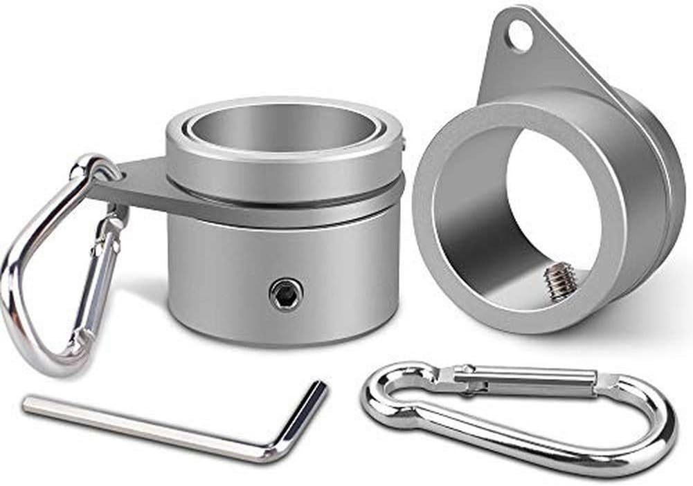 2Pcs Flag Pole Rings Aluminum Alloy Flagpole Mounting Rings 360