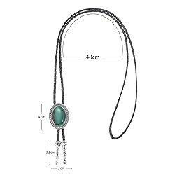 Bolo Tie with Natural Stone for Men Vintage