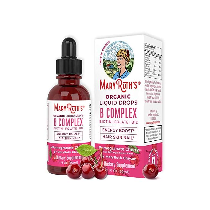 Vitamin B Complex with Biotin | B Complex Vitamin Supplement | 2 Month Supply | Liquid Vitamins for Hair Skin Nails…