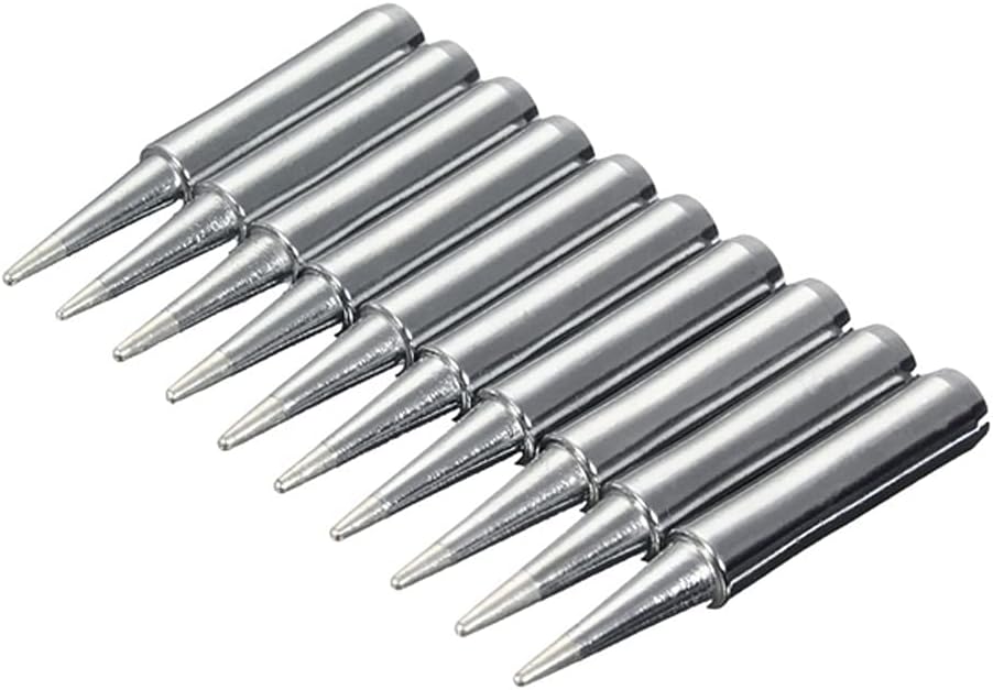 Saipor 10pcs 900M Lead Free Soldering Tip for Hakko TENMA ATTEN Quick Aoyue