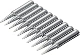 Saipor 10pcs 900M Lead Free Soldering Tip for Hakko TENMA ATTEN Quick Aoyue
