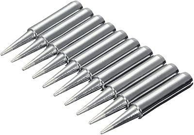 Saipor 10pcs 900M Lead Free Soldering Tip for Hakko TENMA ATTEN Quick Aoyue
