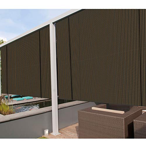 Coarbor Outdoor Roll up Shades Blinds for Porch Patio Shade Exterior Roller Shade Privacy Shade  ...