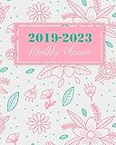 2019-2023 Monthly Planner: Pink Girl Floral Cover, 8