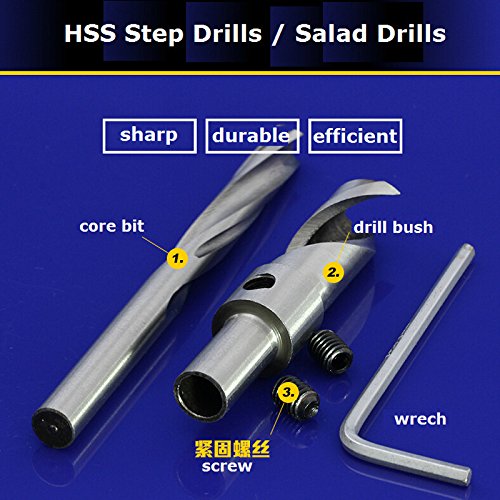 Generic 5292 : 1pc 10mm SHK A series high speed steel HSS steep drill salad drill woodworking drills CNC broach hole tools bore hole bits