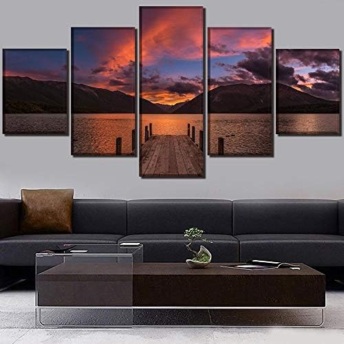 アートパネル 壁の装飾 新作送料無料 美しい景色 モダン 現代 5パネルセット アートフレーム ポスター キャンバス 絵画