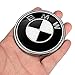 BMW Emblems Hood and Trunk, 82mm + 74mm Black BMW Logo Replacement for ALL Models BMW E46 E30 E36 E34 E38 E39 E60 E65 E90 325i 328i X3 X5 X6 1 3 5 6 7 (82MM+74MM)