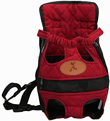 Saiger Pet Travel Bag Cat Carrier Bag for Small Dogs Pet Five Holes Backpack Front Chest Backpack (Medium)