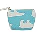 iSuperb Pack of 4 Canvas Coin Purse Change Cash Bag Zipper Small Purse Wallets (Cute Animal)