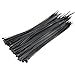Nylon cable ties,Adjustable Durable Self locking Black Nylon Zip Cable Ties for Home Office Garage Workshop Heavy Duty