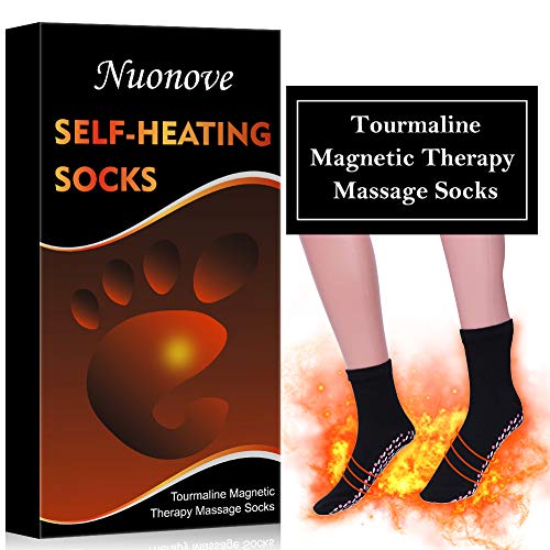 Magnetic Socks, Self Heating Socks, Magnetic Therapy Socks, Magnetic Compression Socks, Magnetic Tourmaline Socks Comfortable Breathable Massage Anti-Freezing Warm Foot Socks Outdoor, Black - Thumbnail 6