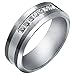 Mens 1/5ct Diamond Wedding Band in Tungsten Carbide