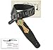 Walker & Williams CVG-22 Padded Leather Guitar Strap with Hand Tooled Christian Gold Cross