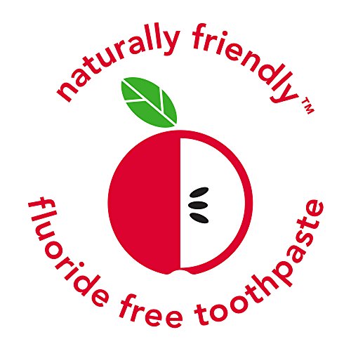 Hello Natural Apple Flavor Kids Fluoride Free Training Toothpaste, For