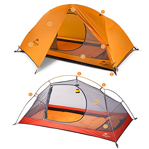 Naturehike 1 Person Tent 3 Seasons Camping Tent Ultralight Outdoor Tent