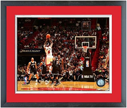 Lebron James Miami Heat Framed Photo - 8x10 (Red/White)