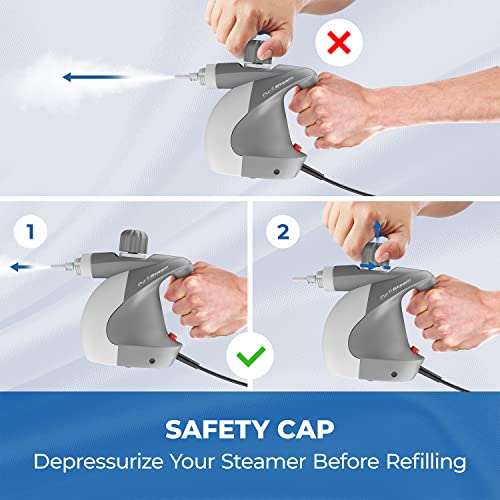 PurSteam Handheld Portable Steam Cleaner Couch Cleaner Fast Heating