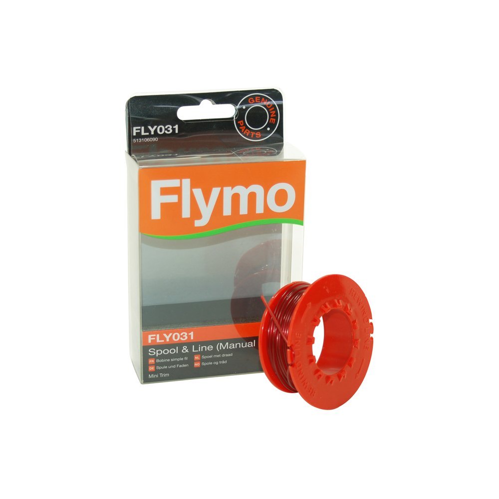 Flymo Genuine Part Number 5131060906 Single Strimmer Spool and Line. FLY031 FlymoMiniTrim Manual (2003+) and McCulloch MT21