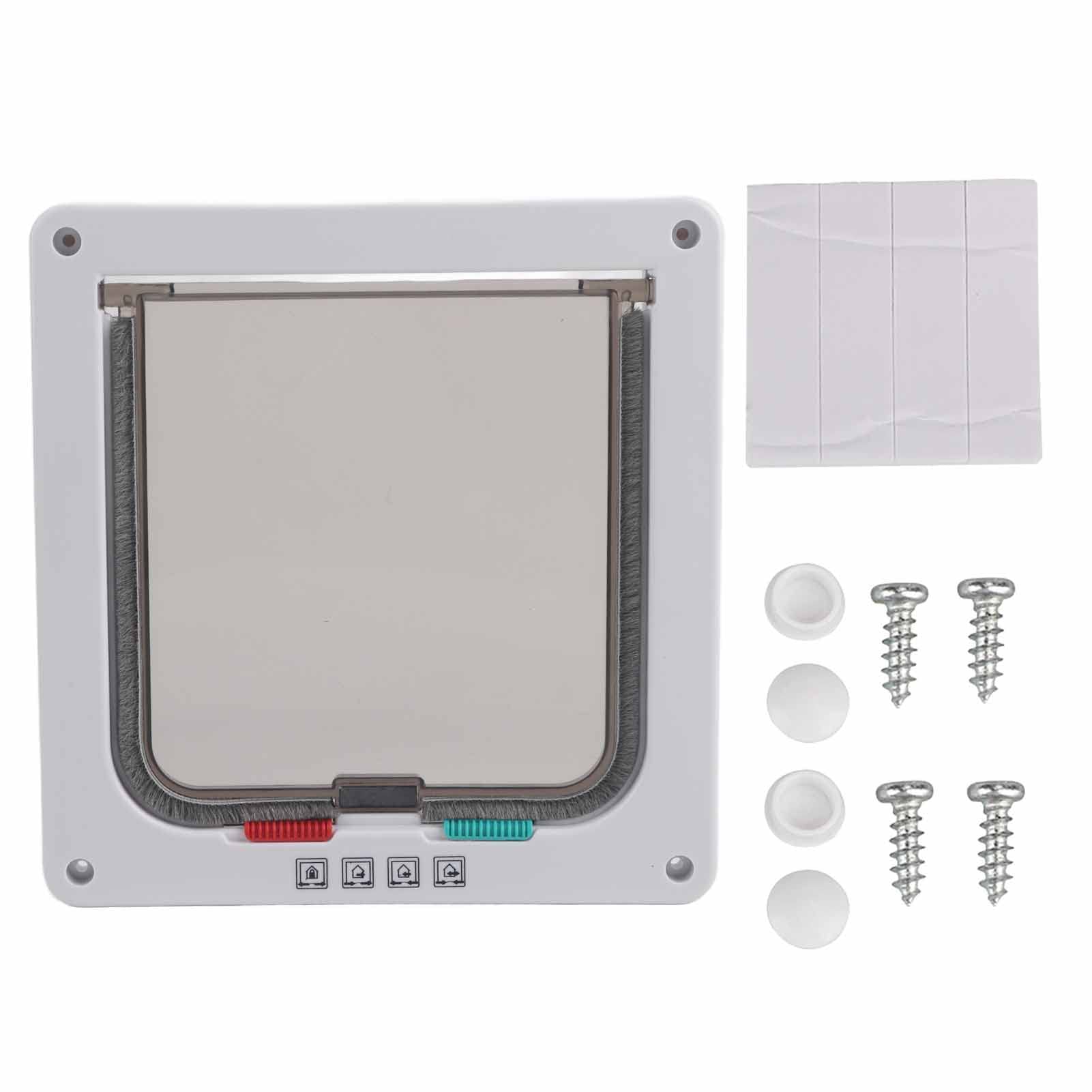 Yosoo Smart Kitten/Dog/Cat Flap Accessory with 4 Easy to Screw-On Installation Positions