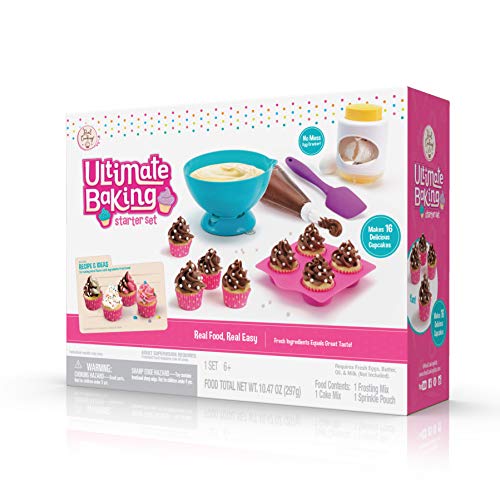 Real Cooking Ultimate Baking Starter Set - 37 Pc. Kit Includes Sprinkles, Cake & Frosting Mix