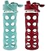 2-Pack Lifefactory 16-Ounce Flip Cap Beverage Bottles (Turquoise and Raspberry)