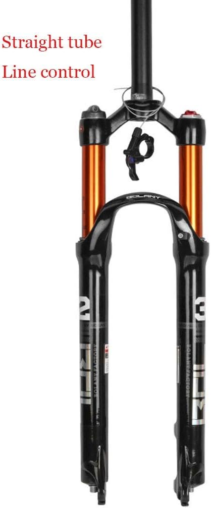 MZP Mountain Bicycle Suspension Fork Magnesium Alloy 26/27.5/29 Inch Disc/V-Brake Travel 100mm Air Pressure Shock Absorber Fork