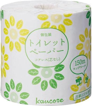 Amazon カウコレ プレミアム 個包装トイレットペーパーｓ１５０ｍ４８個 カウネット トイレットペーパー
