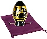 Smart Egg DRAGON, 2-Layer, Labyrinth Puzzle by BePuzzled _ Level 3 Maddening _ Bonus Purple Velveteen 5” x 7” Drawstring Storage Pouch _ Bundled Items