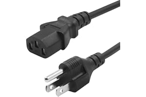 Mity rain Universal Power Cord for Instant Pot Electric Pressure Cookers,Computer Monitor, Rice Cookers,Coffee Pot, Microwaves, Soy Milk Makers and Other Kitchen Appliances Replacement Cable (4 FT)