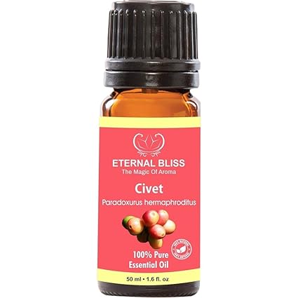 ETERNAL BLISS 100% Pure, Undiluted Civet Essential Oil (50ml)