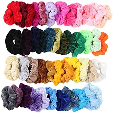 Sayolala Hair Scrunchies Velvet Elastic Hair Bands Hair Ties Ropes Scrunchie for Women or Girls Hair Accessories