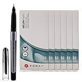 Foray Stylemark 72 Pack Porous Point Pens Fine Line 0.5mm Tip Black Ink Smooth Writing Marker Set