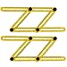 Angle Template Tool, SKYROKU Multi Angle Template Ruler Tool Measures All Angles for Builders Craftsmen Handymen, 2 Pack