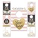 Hadley Designs 7 Pink Gold Baby Nursery Closet Organizer Divider For Girl Clothing, Floral Age Size Hanger Organization For Kid Toddler, Infant, Clothes Must Have, Shower Registry Gift, 0-24 Months