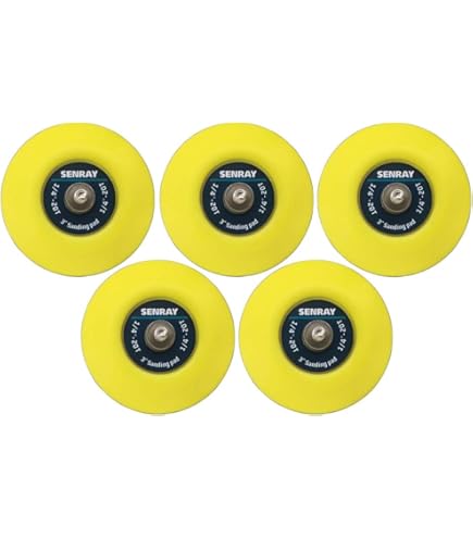 3M Hookit Clean Lot De 10 Patins De Ponçage à Profil Bas 44 Trous Pour Ponceuses Orbitales Et Vibrantes Fixation Velcro 12,7 X 11/16" X 5/16-24 Externe 20290