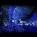 Excelvan Safe Low Voltage 8 Modes 500 LEDs 100m/328ft Dimmable Fairy String Lights with Transparent String for Bedroom Patio Garden Gate Yard Party Wedding Christmas Decoration, White+Blue