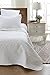 Web Linens Inc Multiple Sizes - Oversized-3pc Quilted Coverlet Set- White -Queen - Exclusively by Blowout Bedding RN# 142035