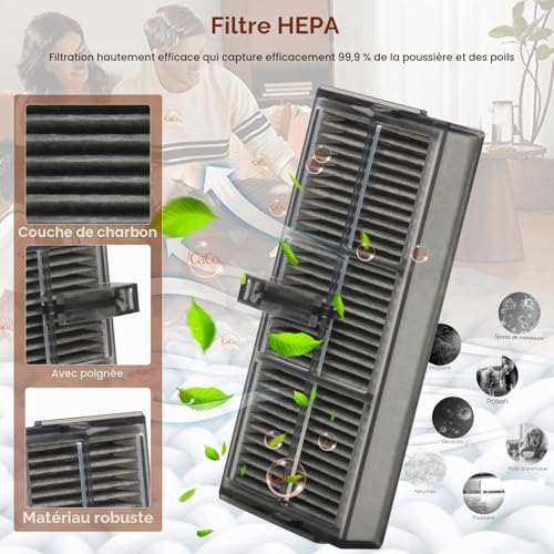 Pack of 20 Accessories for Dreame L10s Pro Ultra Heat/L10s Ultra Gen 2/X30 Ultra/Mova E30 Ultra, 1 TriCut Main Brush 6 Dust Bags 4 Filter 4 Mop 4 Side Brush