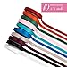 VATIN Solid Color Double Sided Polyester Satin Ribbon 10 Colors 1/4 inch X 5 Yard Each Total 50 Yds Per Package Ribbon Set #5