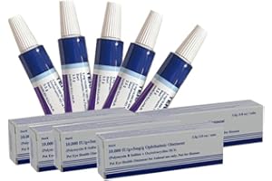 Eye Health Cream for Cats, Dogs, Pets, Cattle, Sheep, Sheep, Horse, Bird 1/8 oz /3.5gr 5-Pack Value Bundle