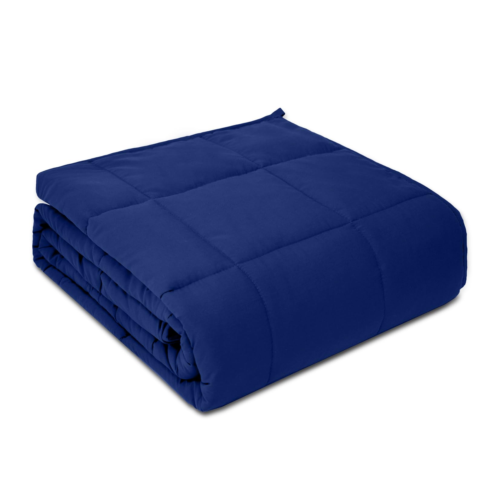 Photo 1 of PRETTY NIGHT Weighted Blanket 41''x60''x7lbs Weighted Blankets NavyBlue heavey Blanket for Sleeping is Comfortable and Cozy