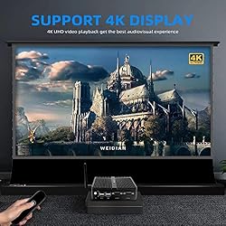 WEIDIAN Fanless PC Dual NIC, Mini Desktop Computer